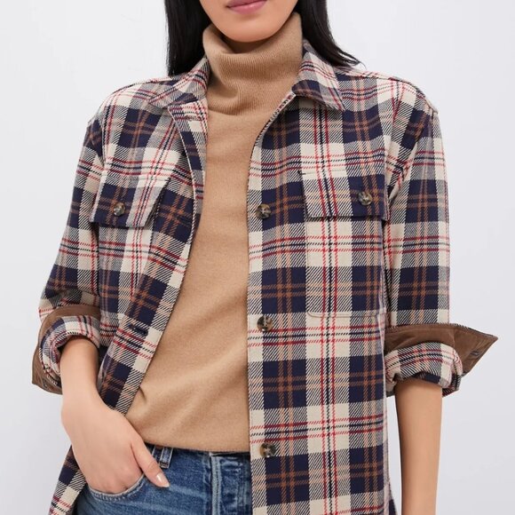 Tuckernuck Cream Plaid Platt Ranch Jacket, Large, NWT - Picture 3 of 14